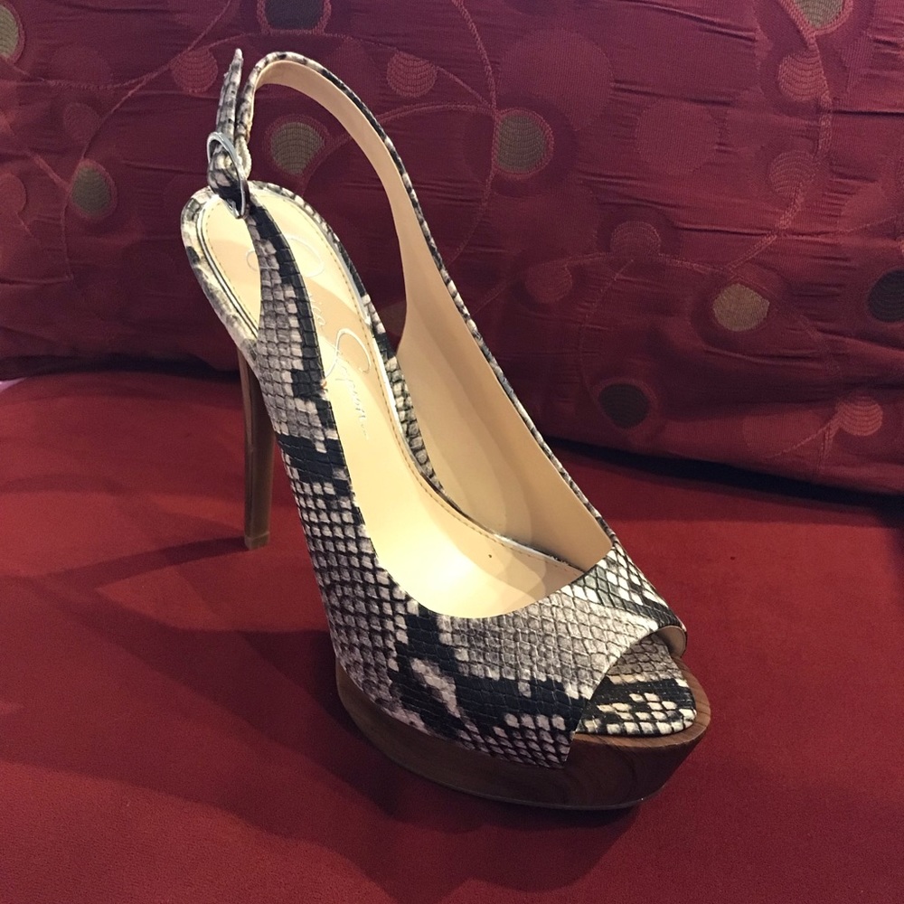 Jessica Simpson Snake Print Heels